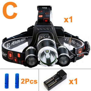 10000LM Led T6 Headlamp Waterproof