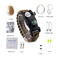 Load image into Gallery viewer, Paracord Survival Bracelet